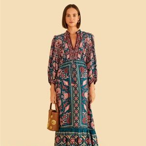 FARM Rio Multicolor Floral Maxi Dress